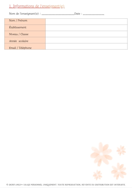Kit Classe Zen – Carnet de gestion de classe