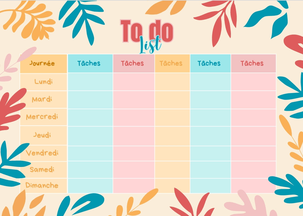 To do list