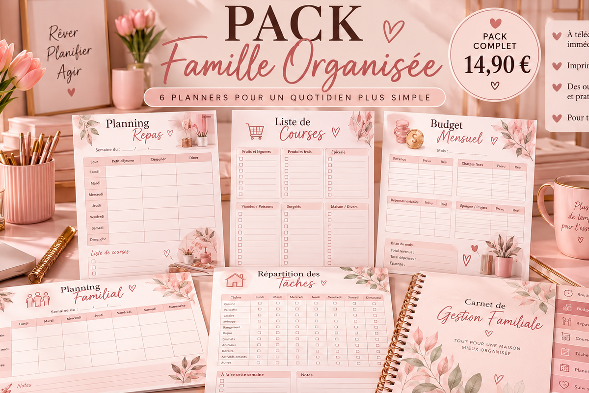 💕 COMMENCEZ À VOUS ORGANISER AUTREMENT