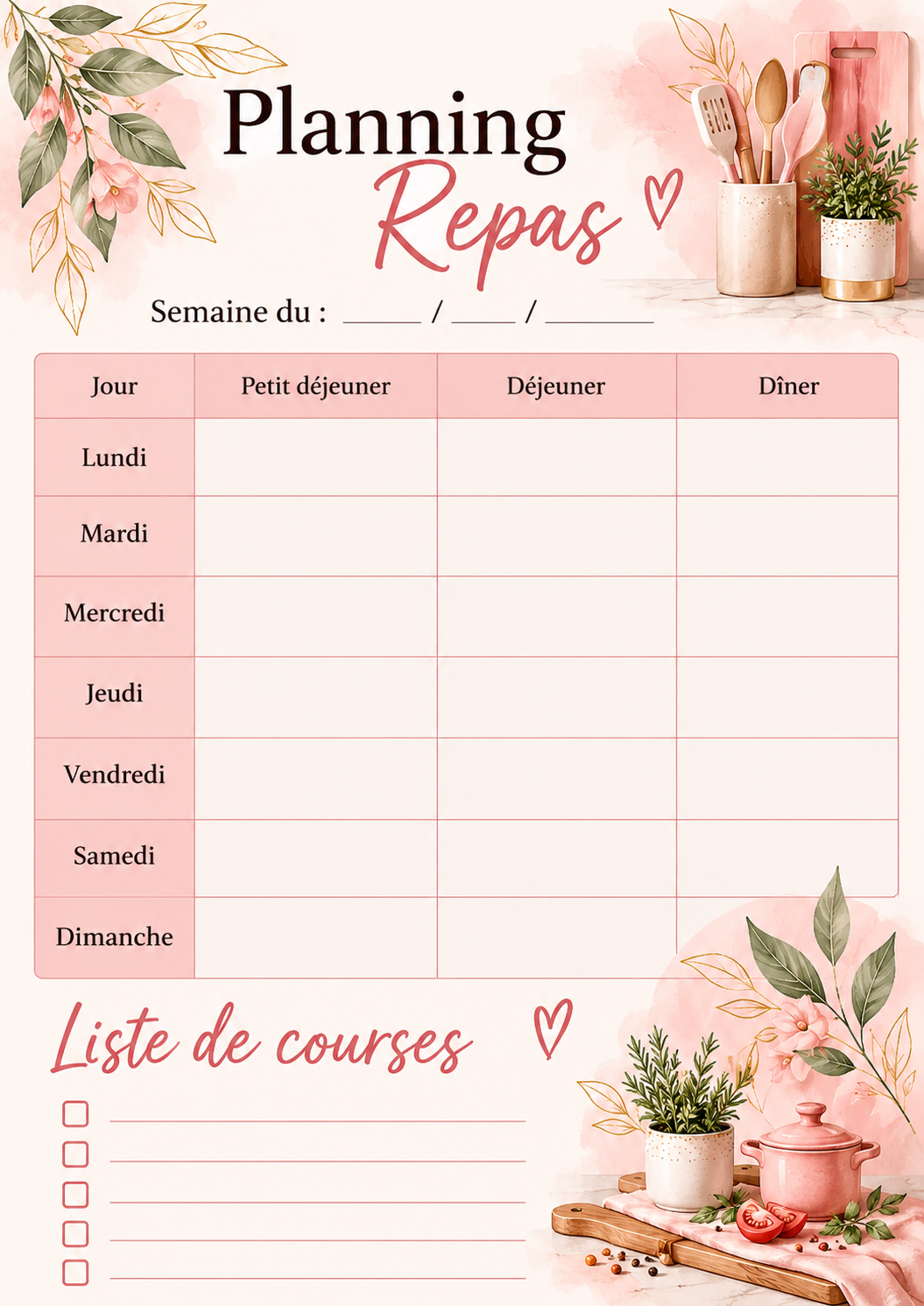 💕 COMMENCEZ À VOUS ORGANISER AUTREMENT