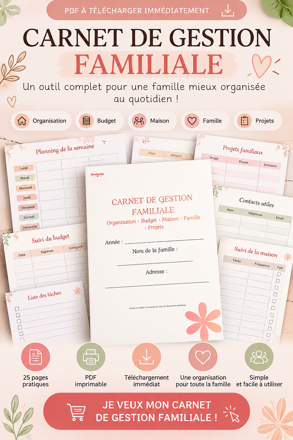 Carnet de Gestion familiale